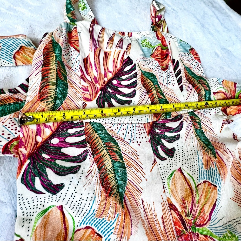 Shore Lima Jumpsuit Tropical and Beige Size Small - Picture 15 of 17